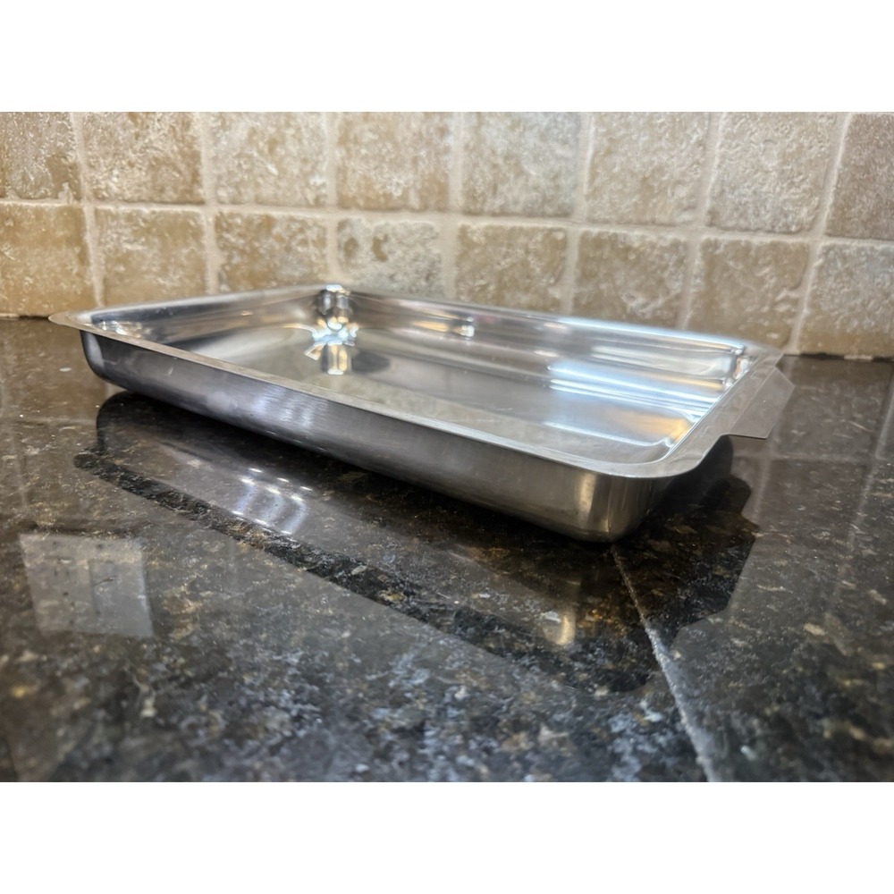 Guy Degrenne 18/10 Stainless Steel Cookware Baking Dish‎ Pan Tray France 9x13x2
